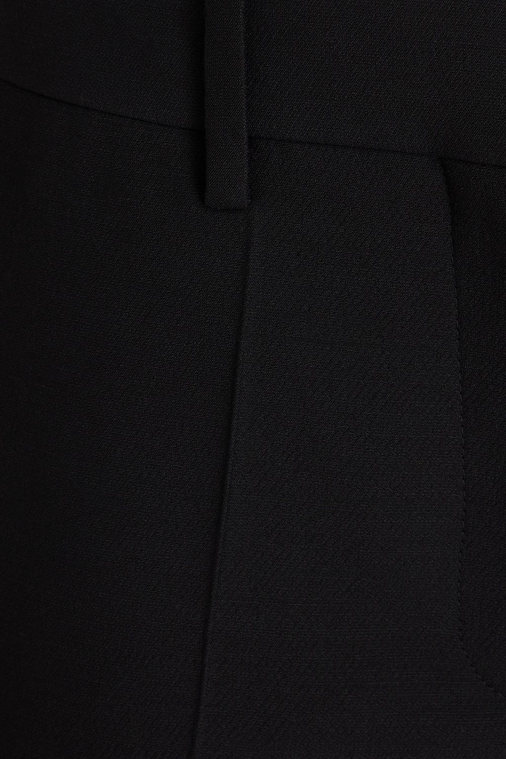 VALENTINO GARAVANI Cropped wool and silk-blend crepe straight-leg pants