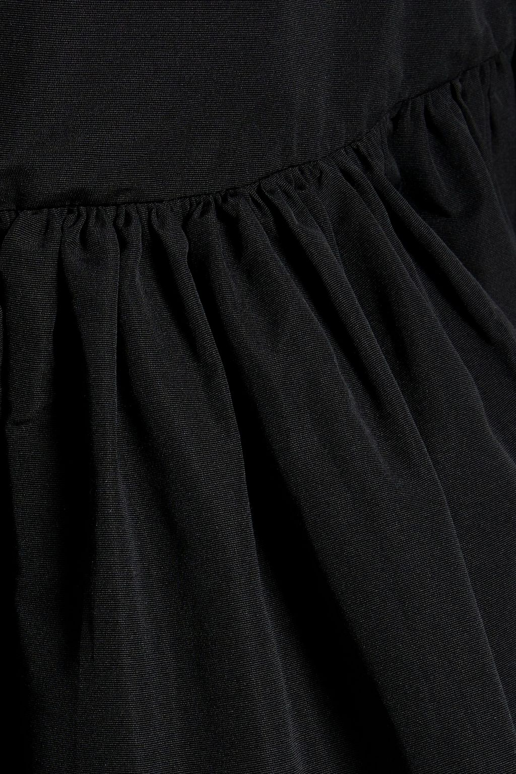 VALENTINO GARAVANI Ruffled cotton-blend faille midi skirt