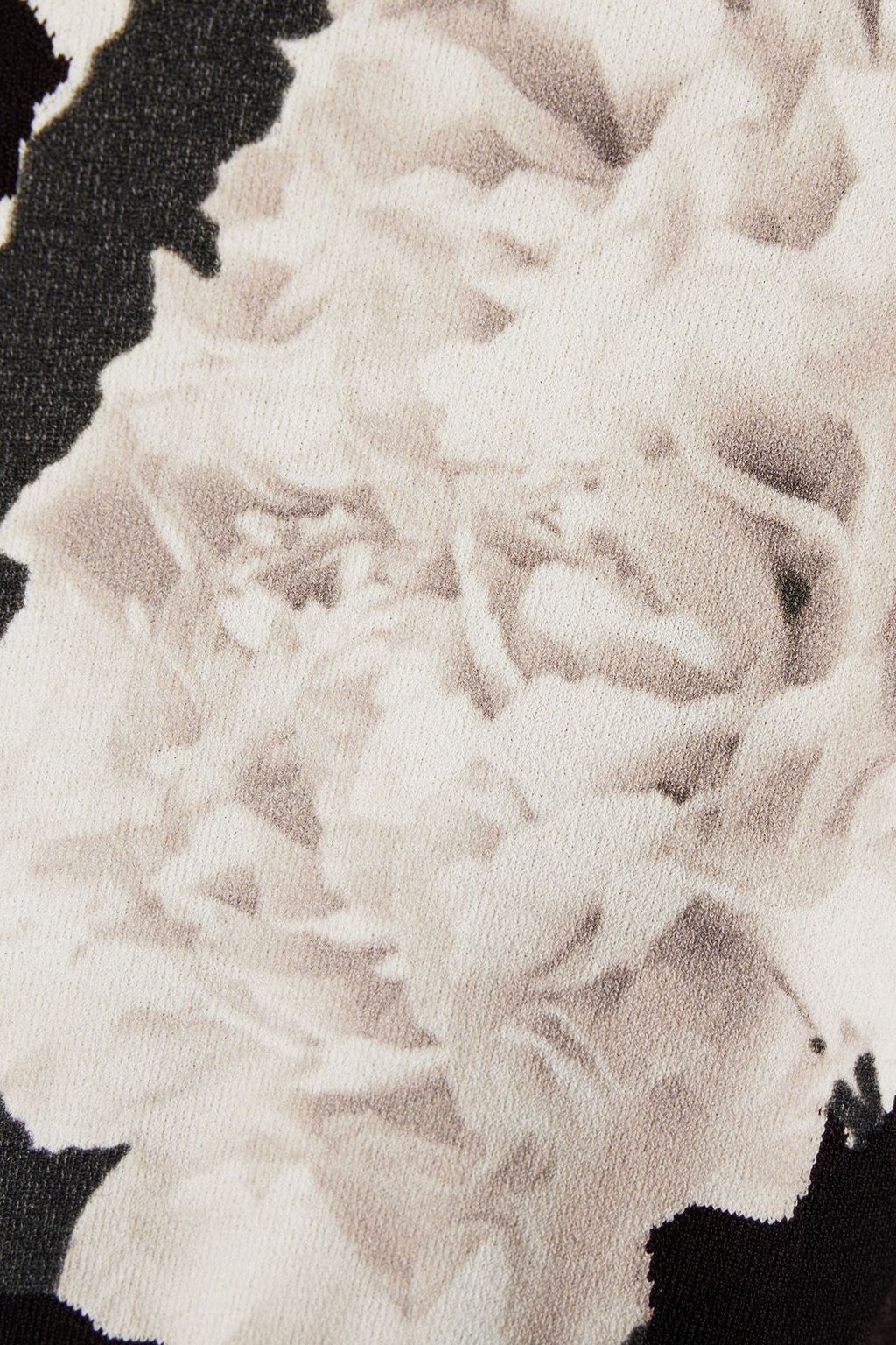 VALENTINO GARAVANI Floral-print stretch-knit turtleneck top