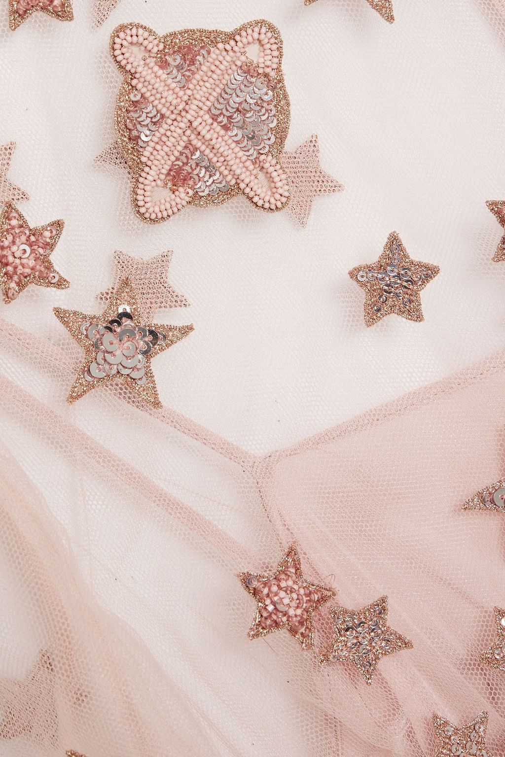 VALENTINO GARAVANI Embellished tulle mini dress
