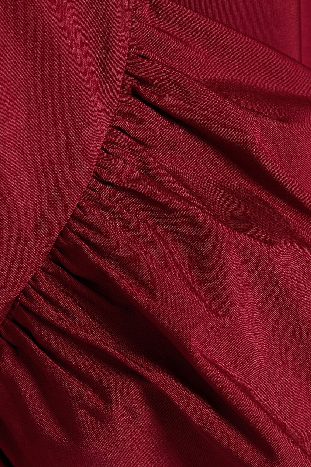 VALENTINO GARAVANI Ruffled cotton-blend poplin mini dress