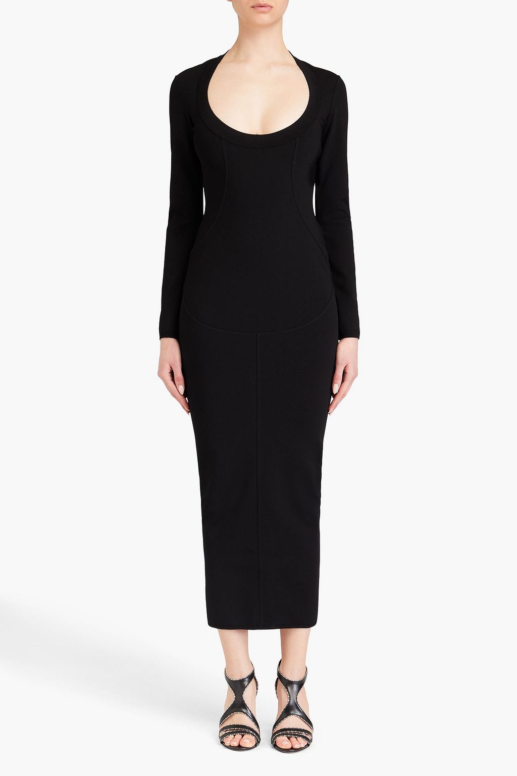 ALAÏA Stretch-knit midi dress