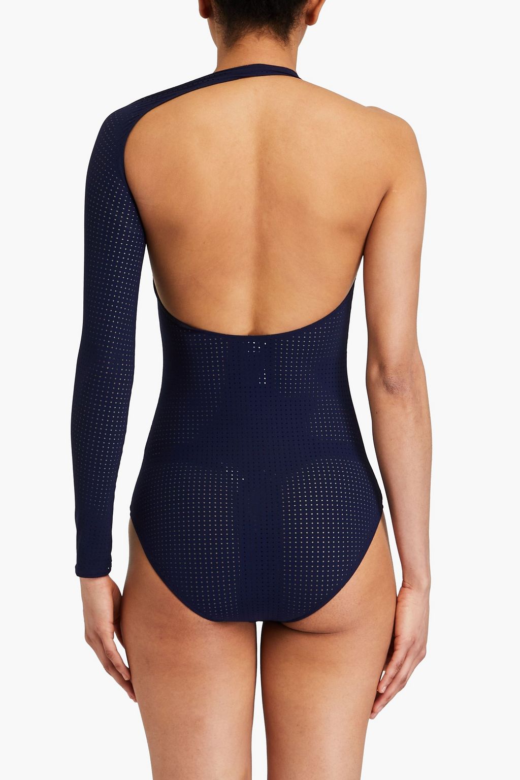 ALAÏA One-sleeve cutout swimsuit