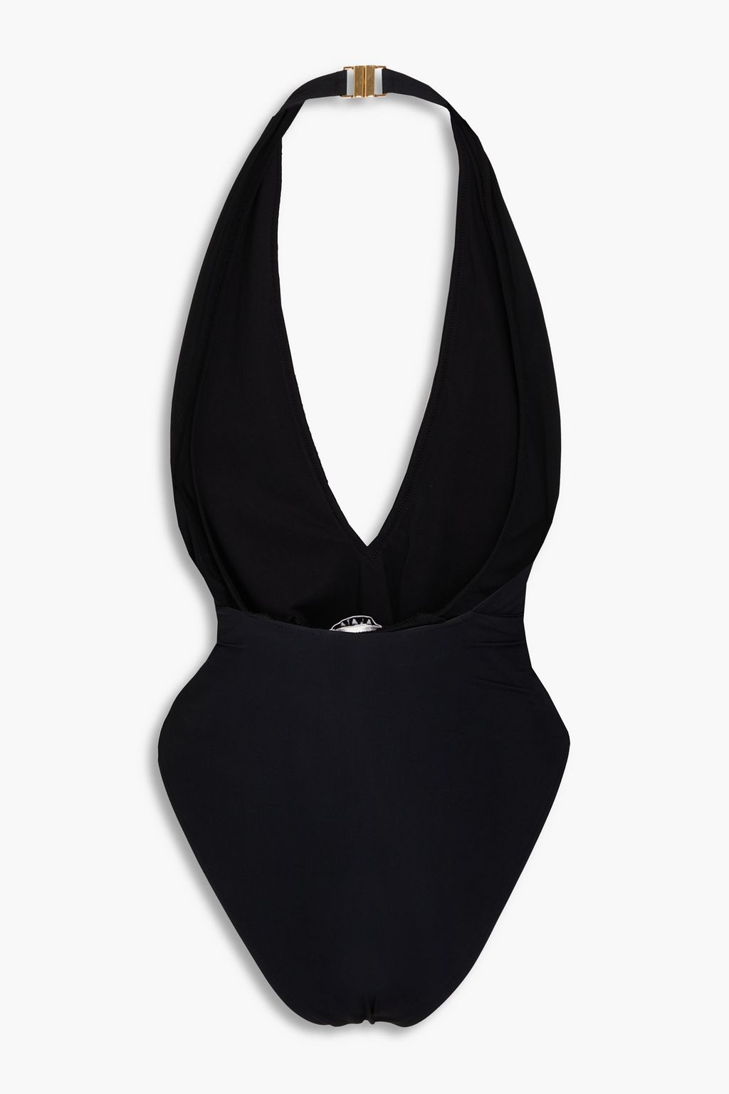 ALAÏA Geraffter Neckholder-Badeanzug mit Verzierung