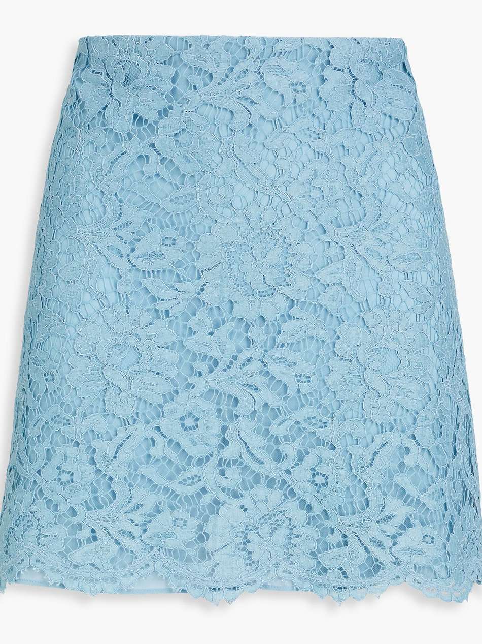 corded lace mini skirt