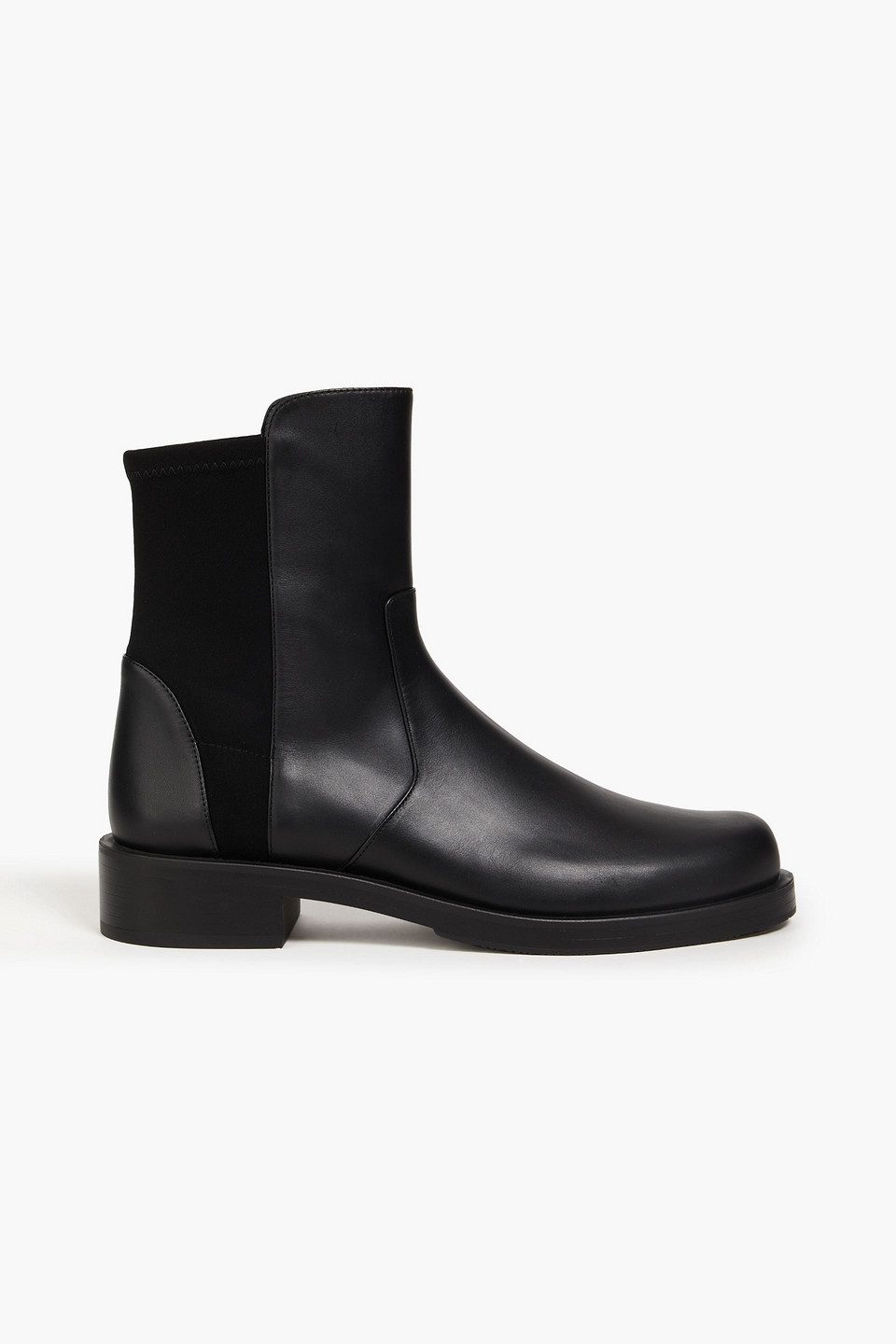 Stuart Weitzman - Microstretch and leather ankle boots - Black - EU 41