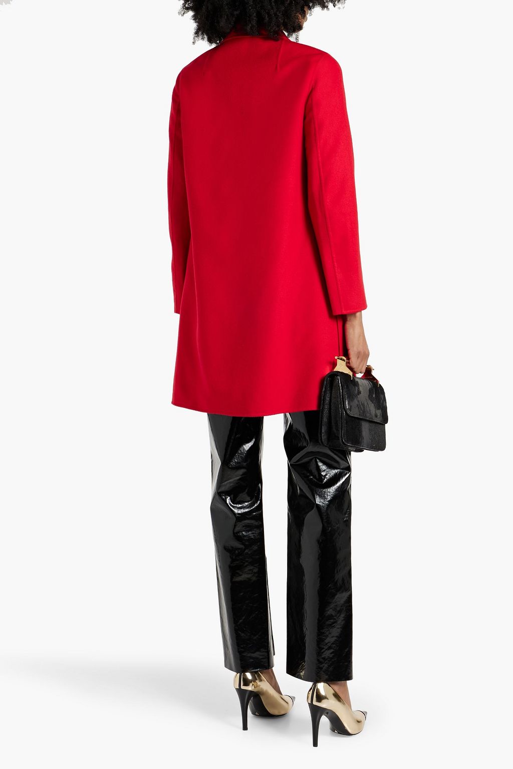 VALENTINO GARAVANI Pussy-bow wool coat