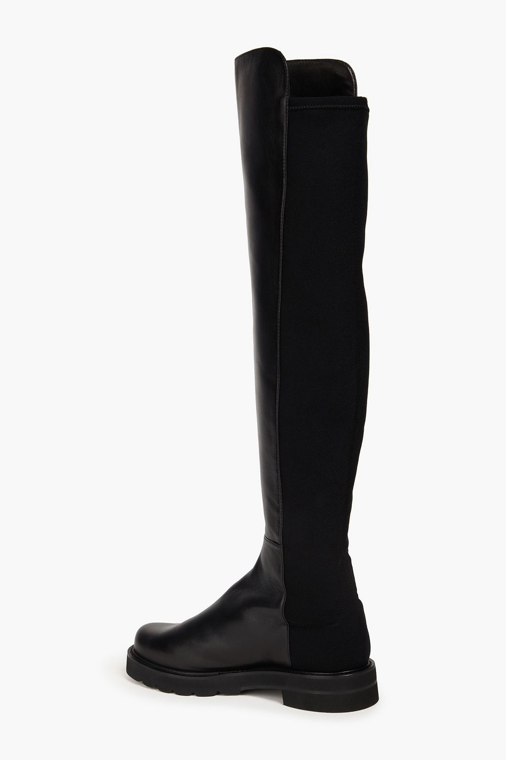STUART WEITZMAN Microstretch and leather over-the-knee boots