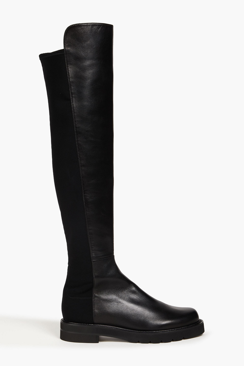 Stuart Weitzman High Boots With Round Toe And Block Heel In Black