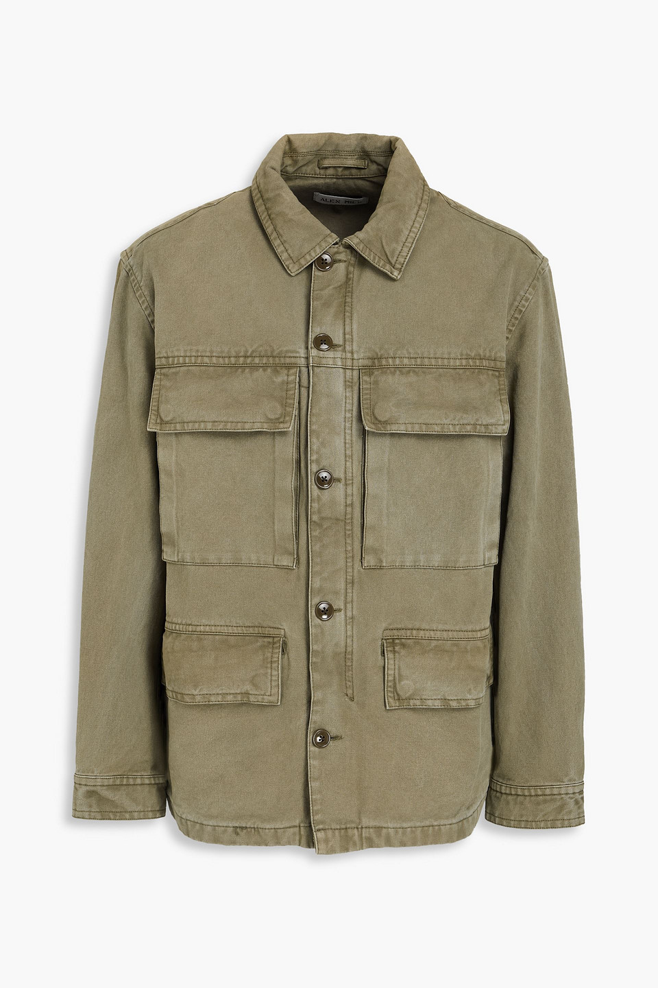 Alex Mill Cotton-canvas Hooded Jacket In Army Green