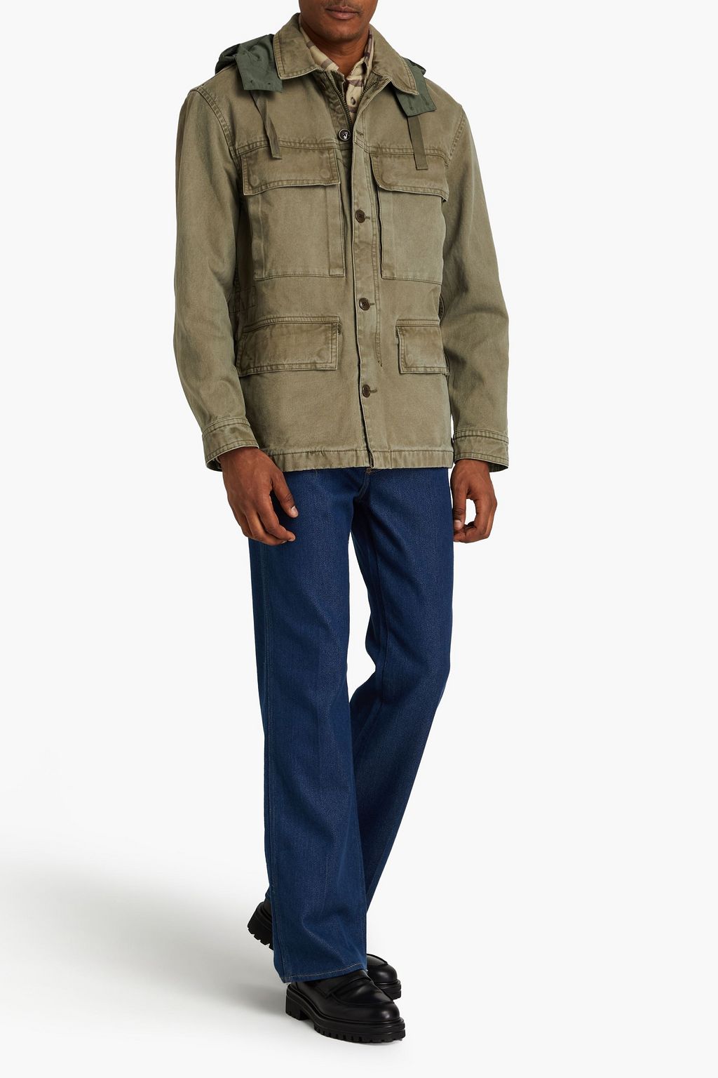 ALEX MILL Cotton-canvas hooded jacket