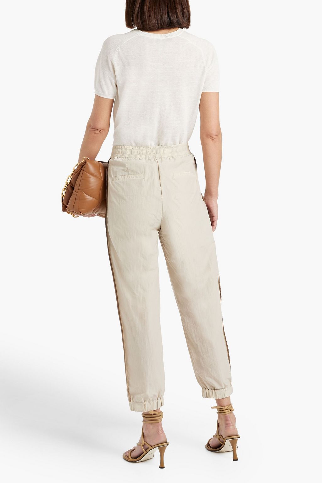 BRUNELLO CUCINELLI 쉘 테이퍼드 팬츠