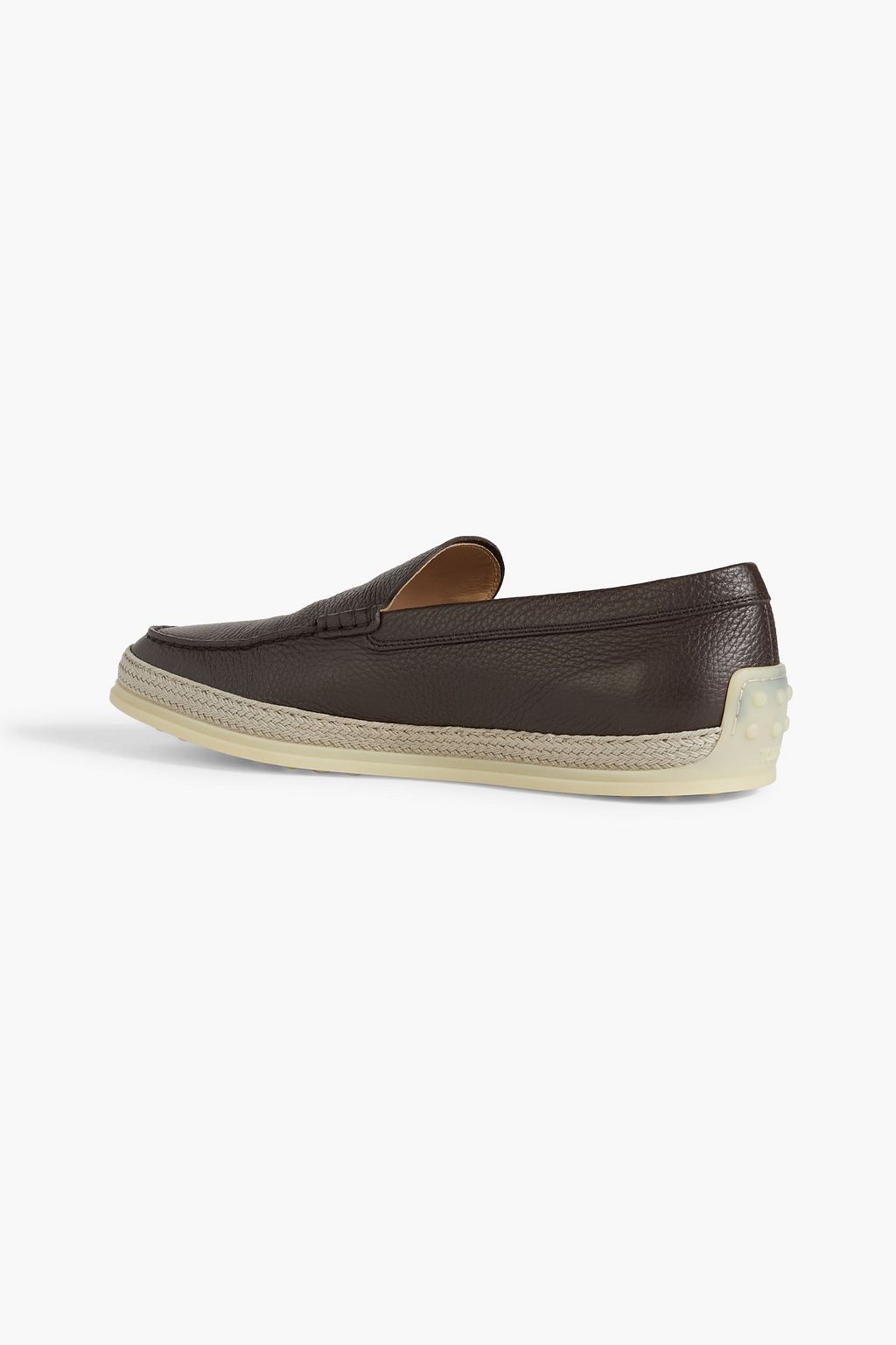 TOD'S Pebbled-leather loafers