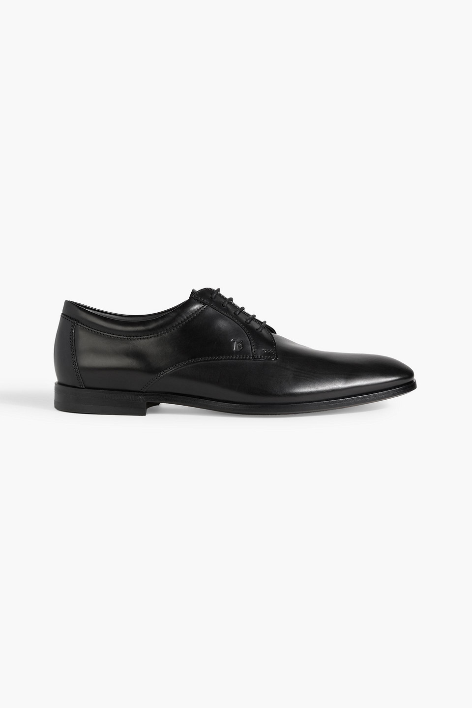 Tod's Leather Derby Shoes In Black