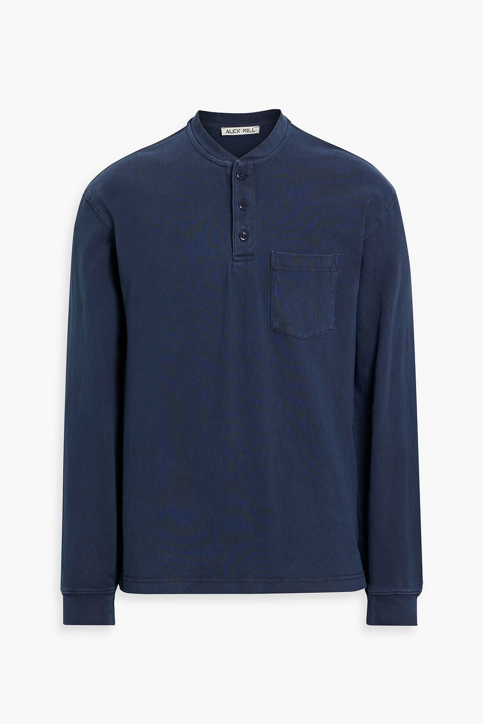 Alex Mill Allan Cotton-jersey Henley T-shirt In Navy