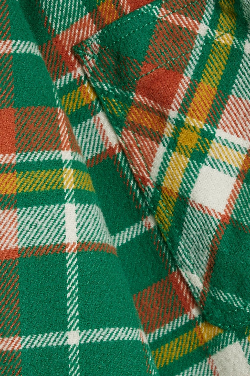 ALEX MILL Checked cotton-flannel shirt
