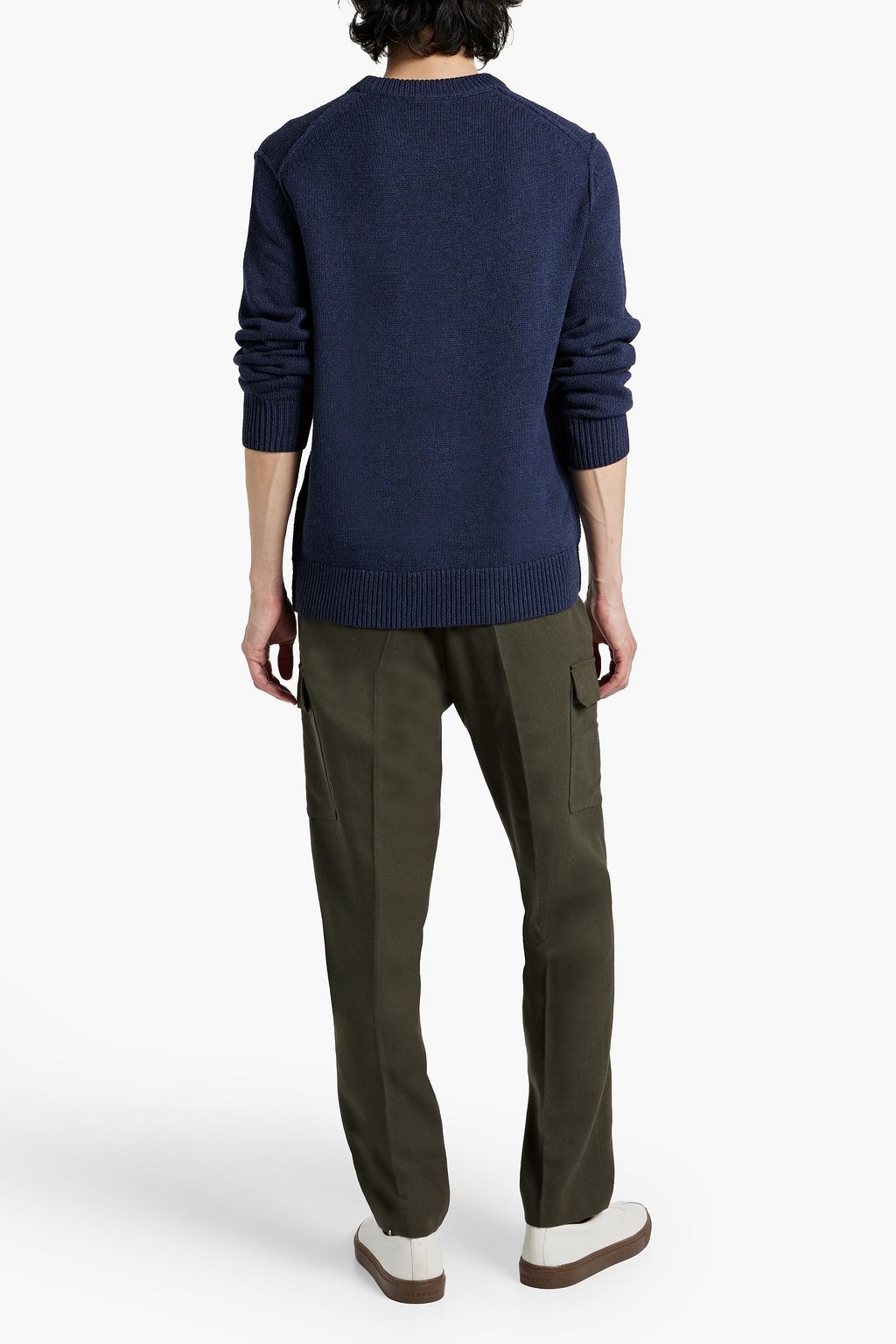 ALEX MILL Weston merino wool and cotton-blend sweater