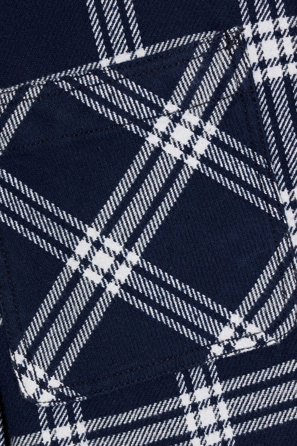 ALEX MILL Checked cotton-flannel shirt