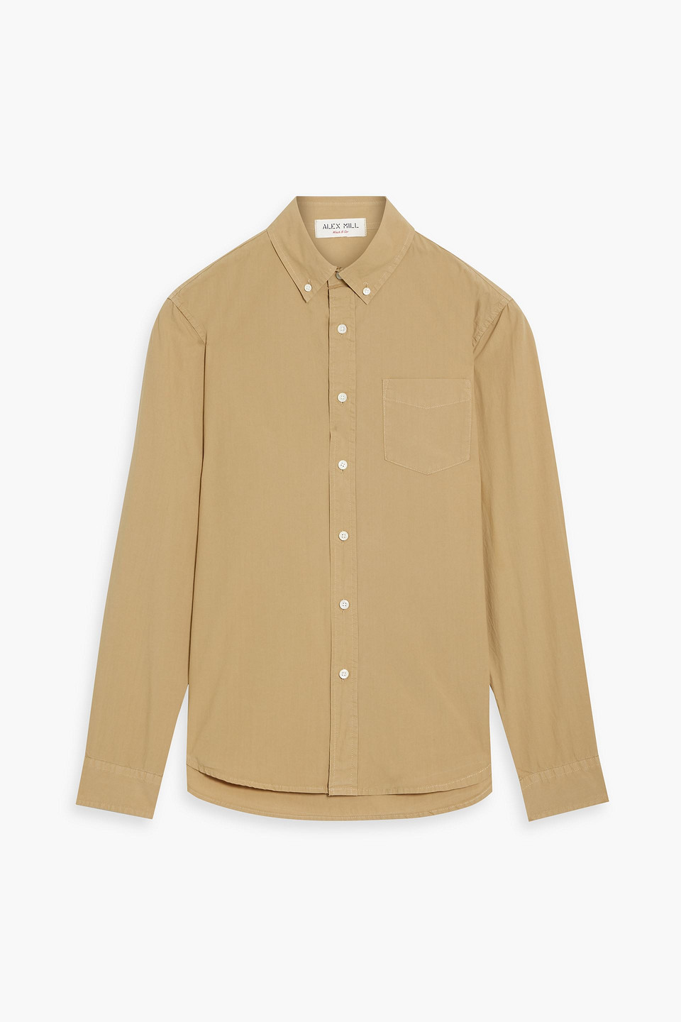 Alex Mill Mill Cotton-poplin Shirt In Sand