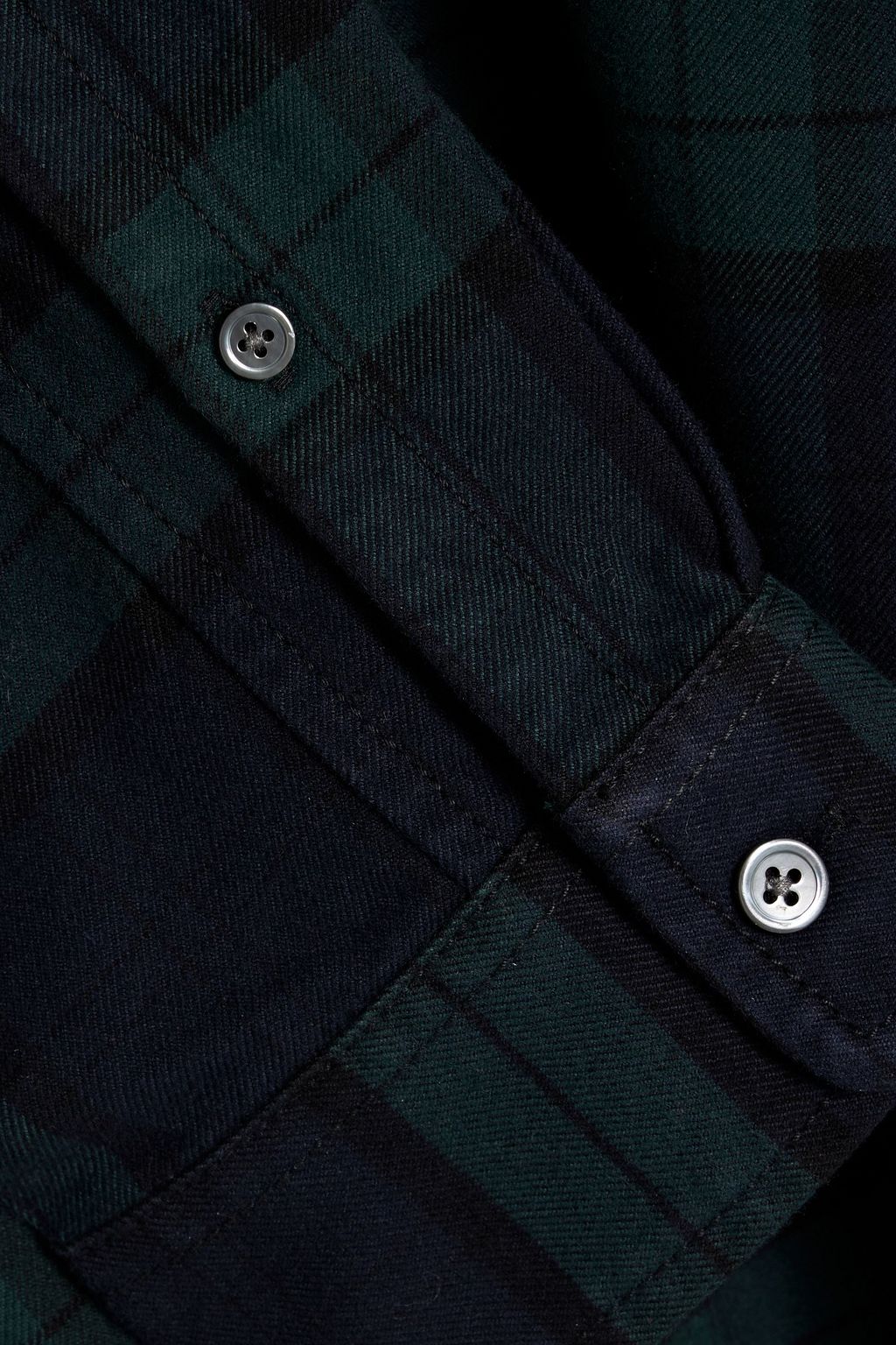 ALEX MILL Mill checked cotton-flannel shirt