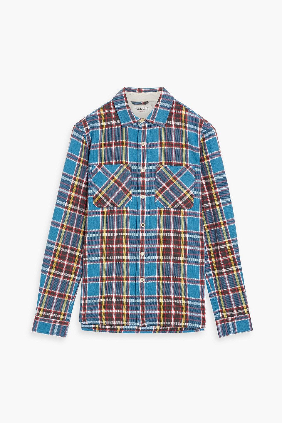 Checked cotton-flannel shirt