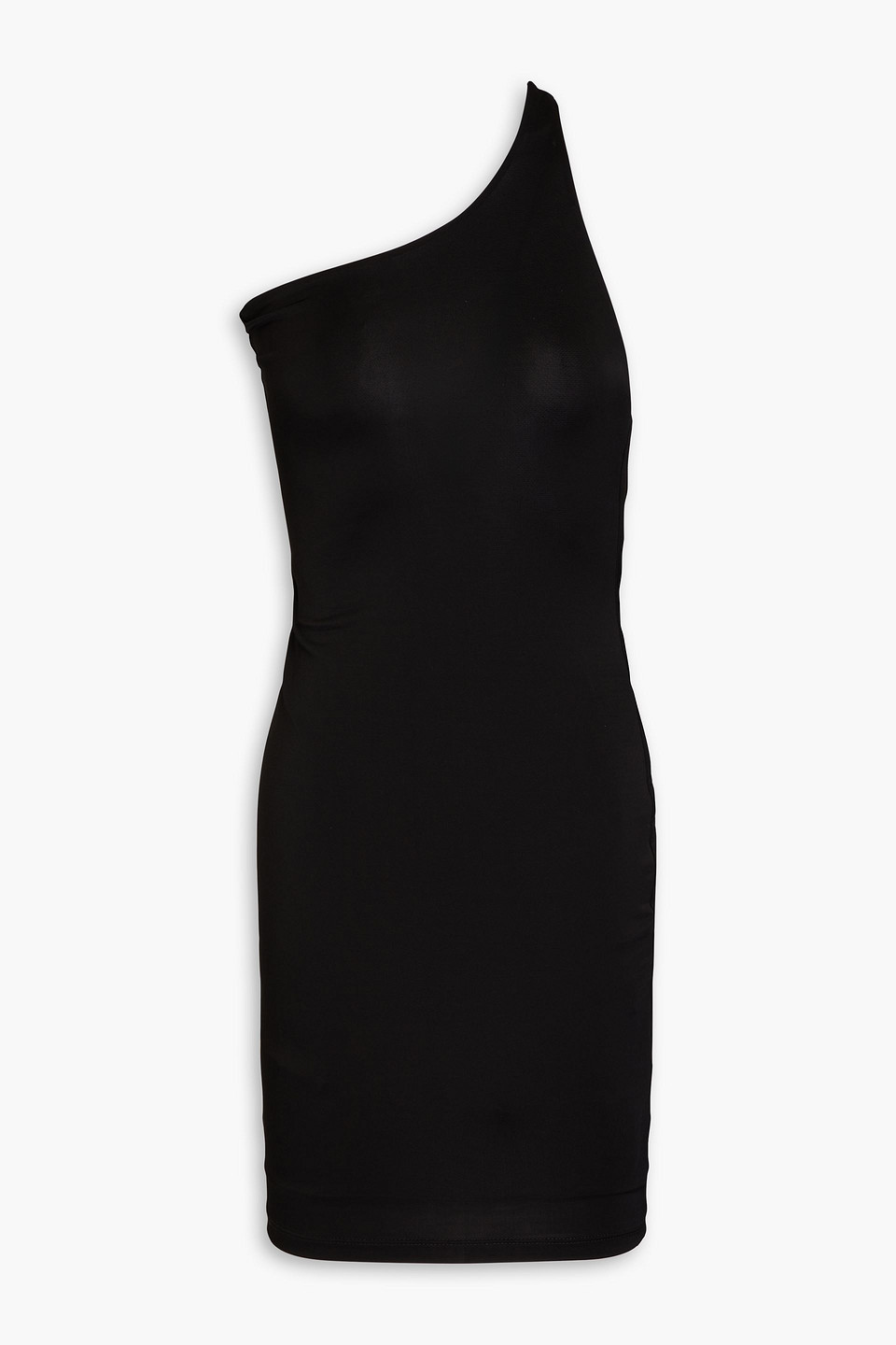 LOUISA BALLOU ASYMMETRIC SHOULDER MINIDRESS