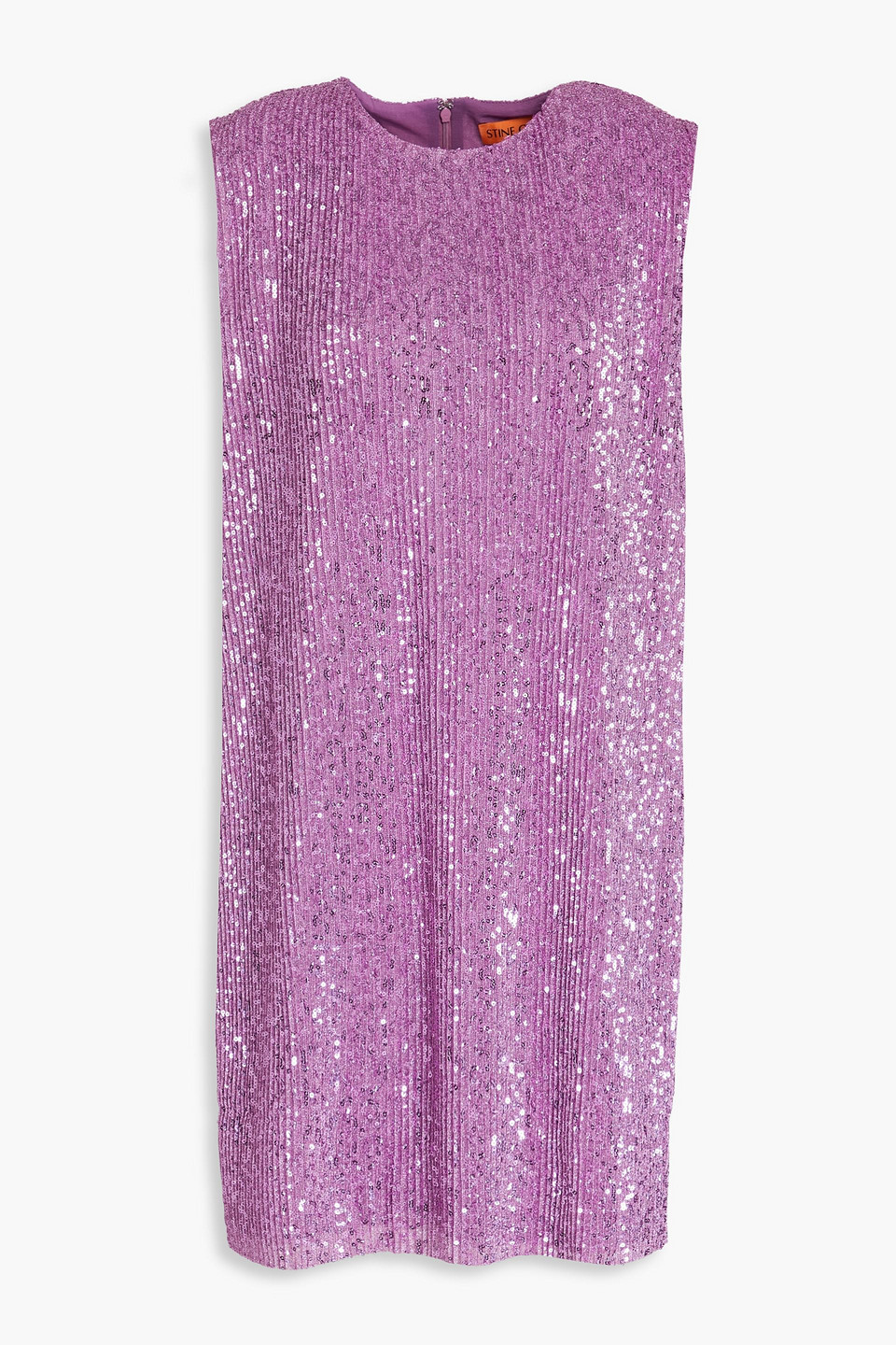 STINE GOYA SEQUINED LAMÉ-JERSEY TUNIC