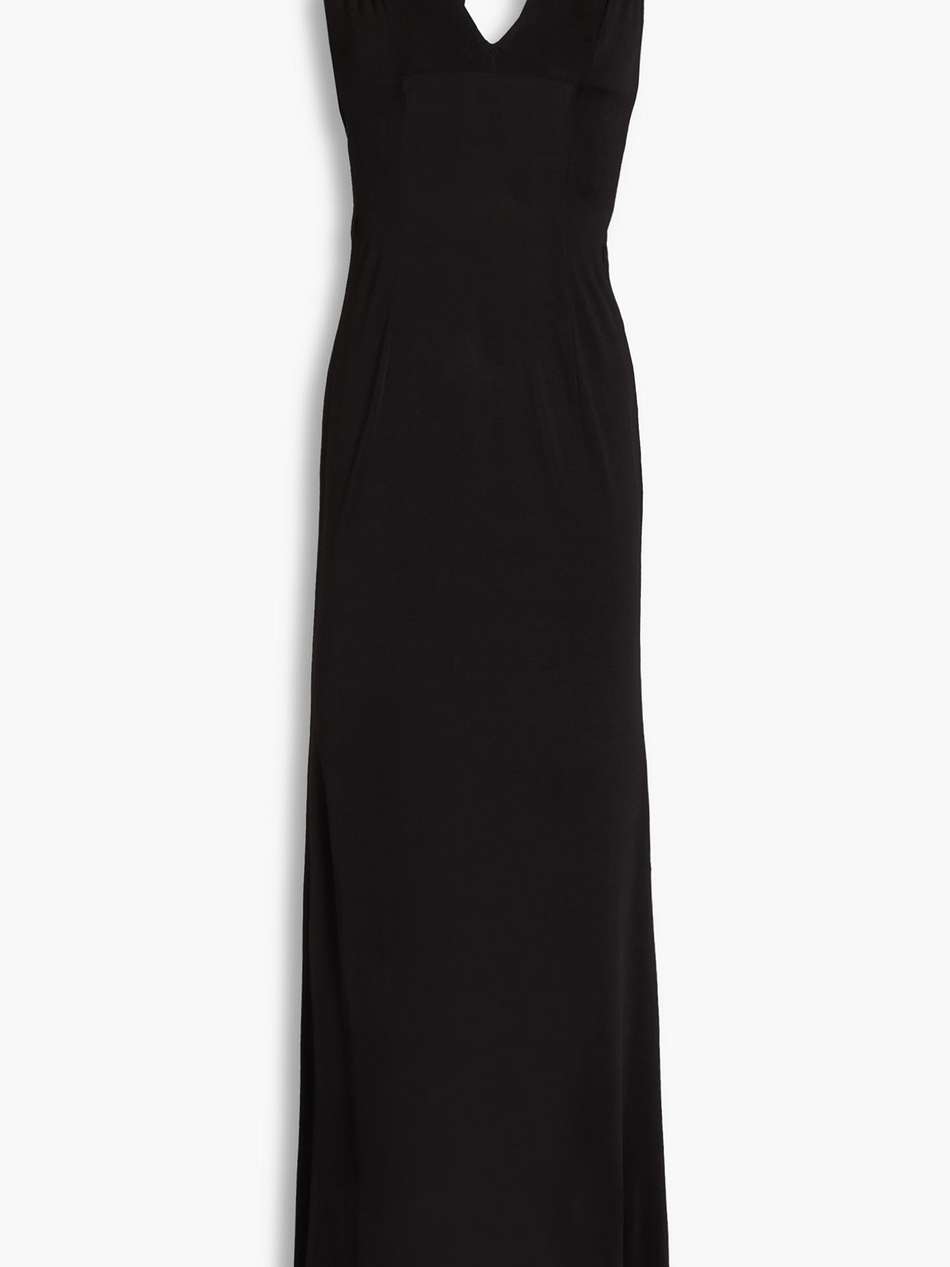 high seas cutout stretch-jersey halterneck maxi dress