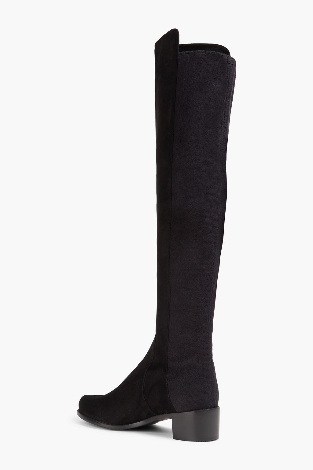 STUART WEITZMAN بوت بطول أعلى الركبة من الشامواه المقلوب