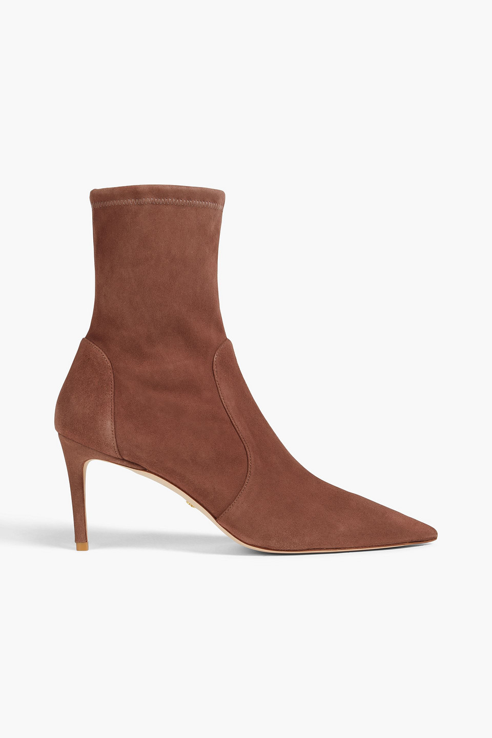 Stuart Weitzman Stuart Suede Sock Boots In Brown