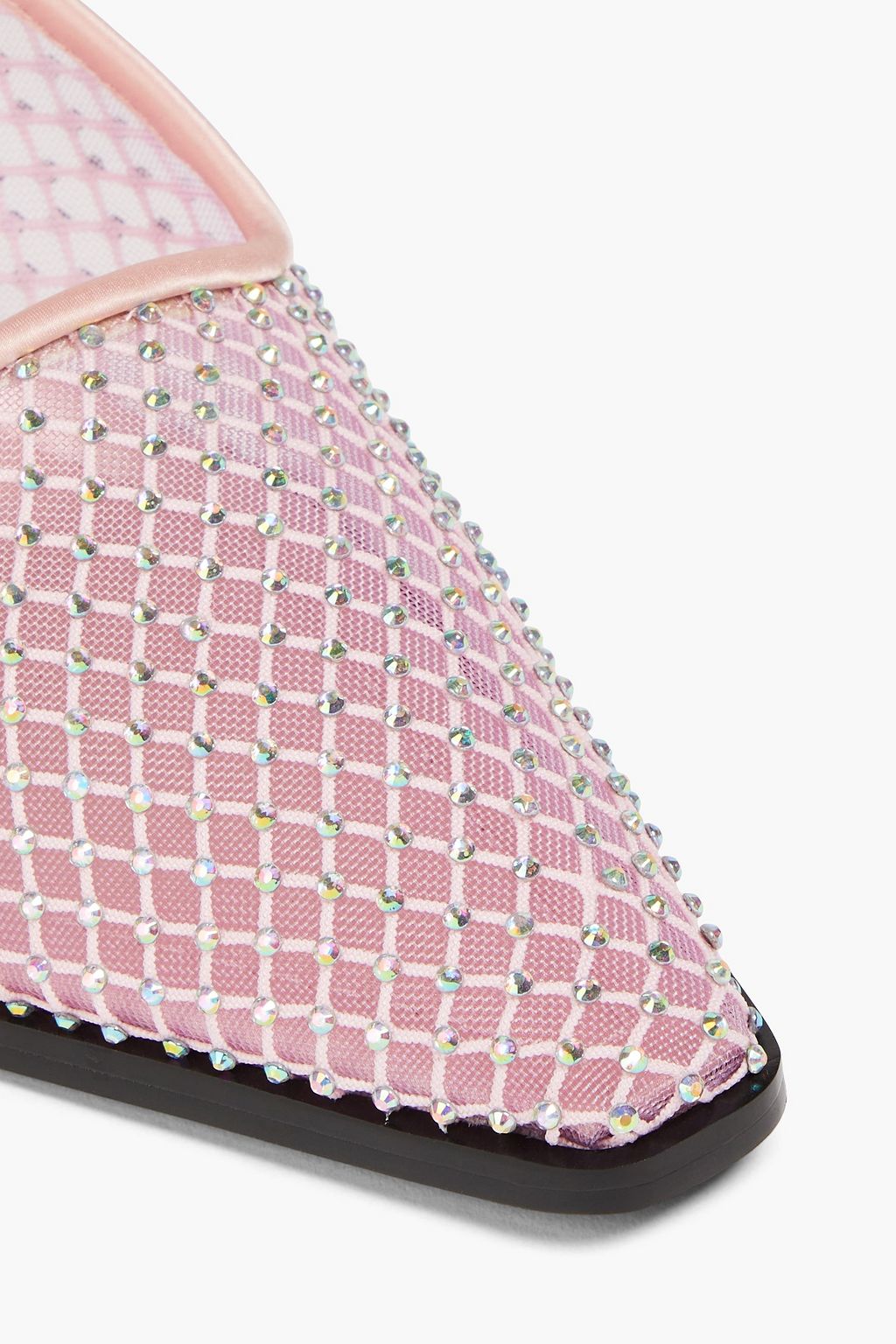 STINE GOYA Crystal-embellished mesh pumps