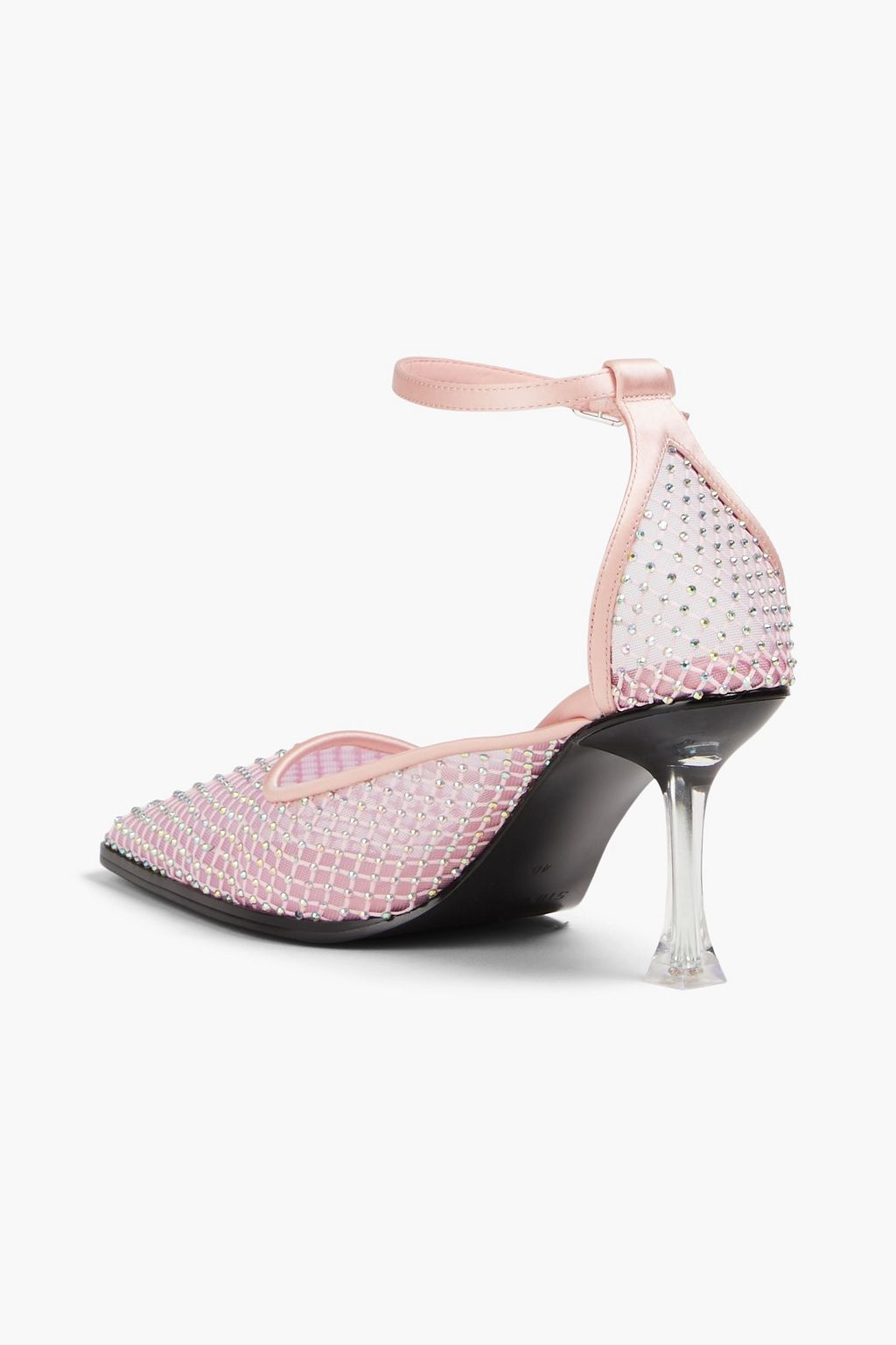 STINE GOYA Crystal-embellished mesh pumps