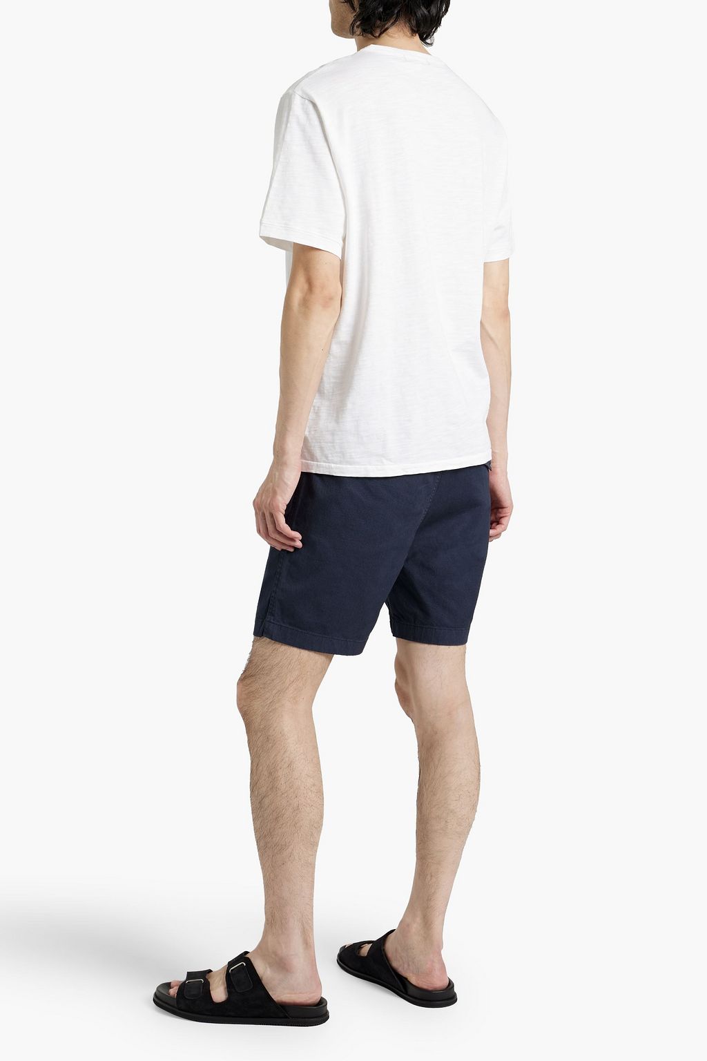 ALEX MILL Cotton-blend twill drawstring shorts