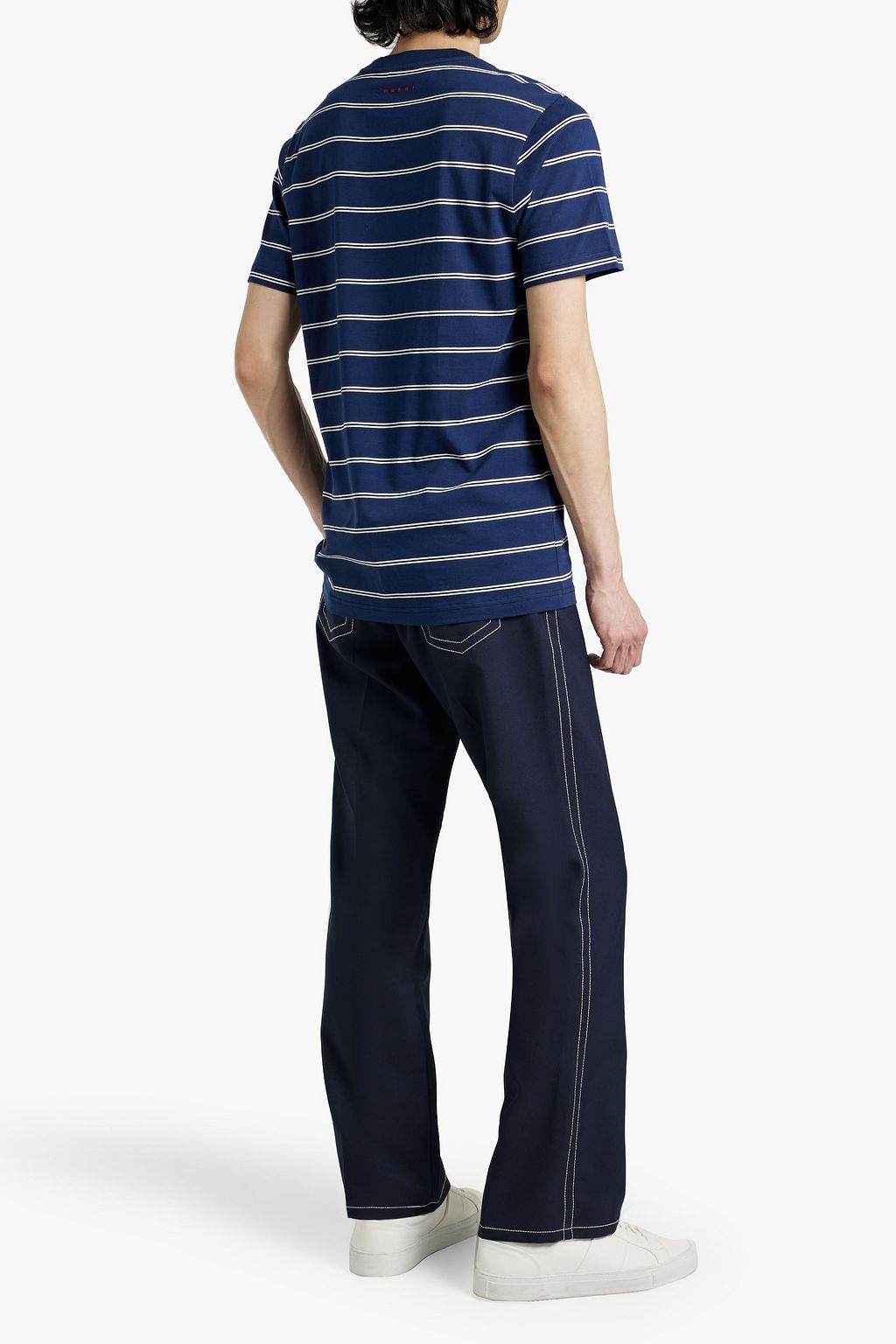MARNI Striped cotton-jersey T-shirt