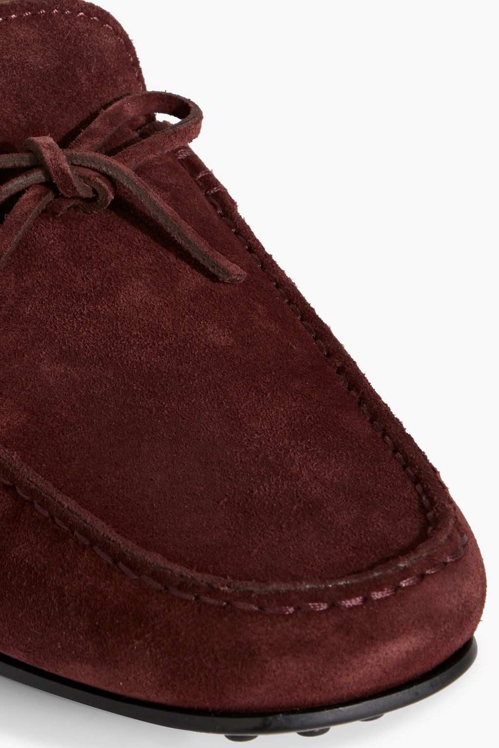 TOD'S Laccetto City Gommino suede driving shoes