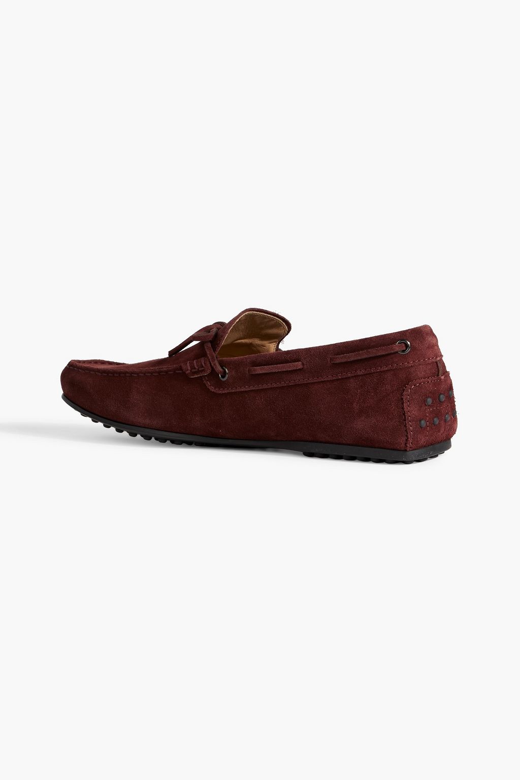 TOD'S Laccetto City Gommino suede driving shoes