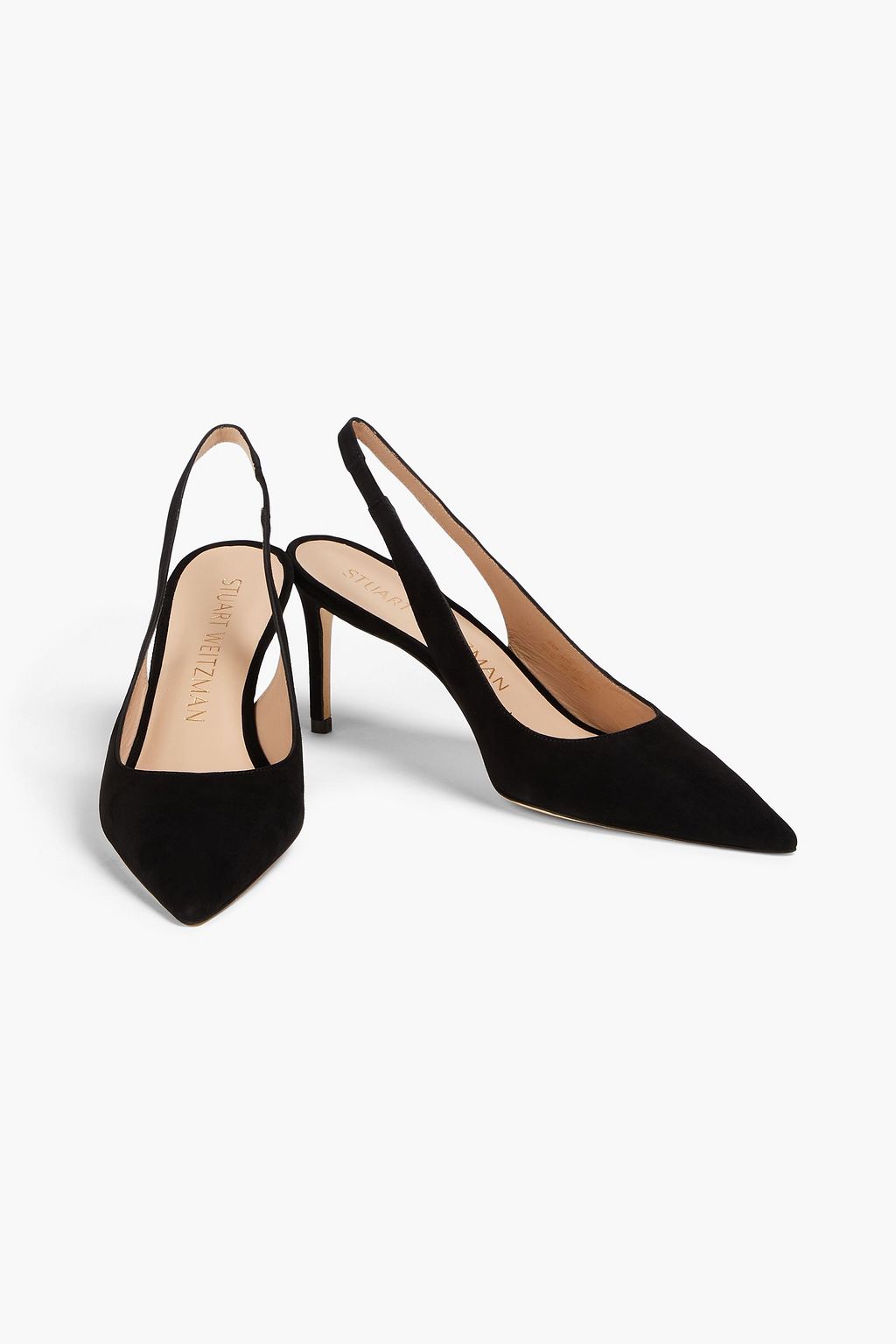 STUART WEITZMAN Stuart 75 suede slingback pumps