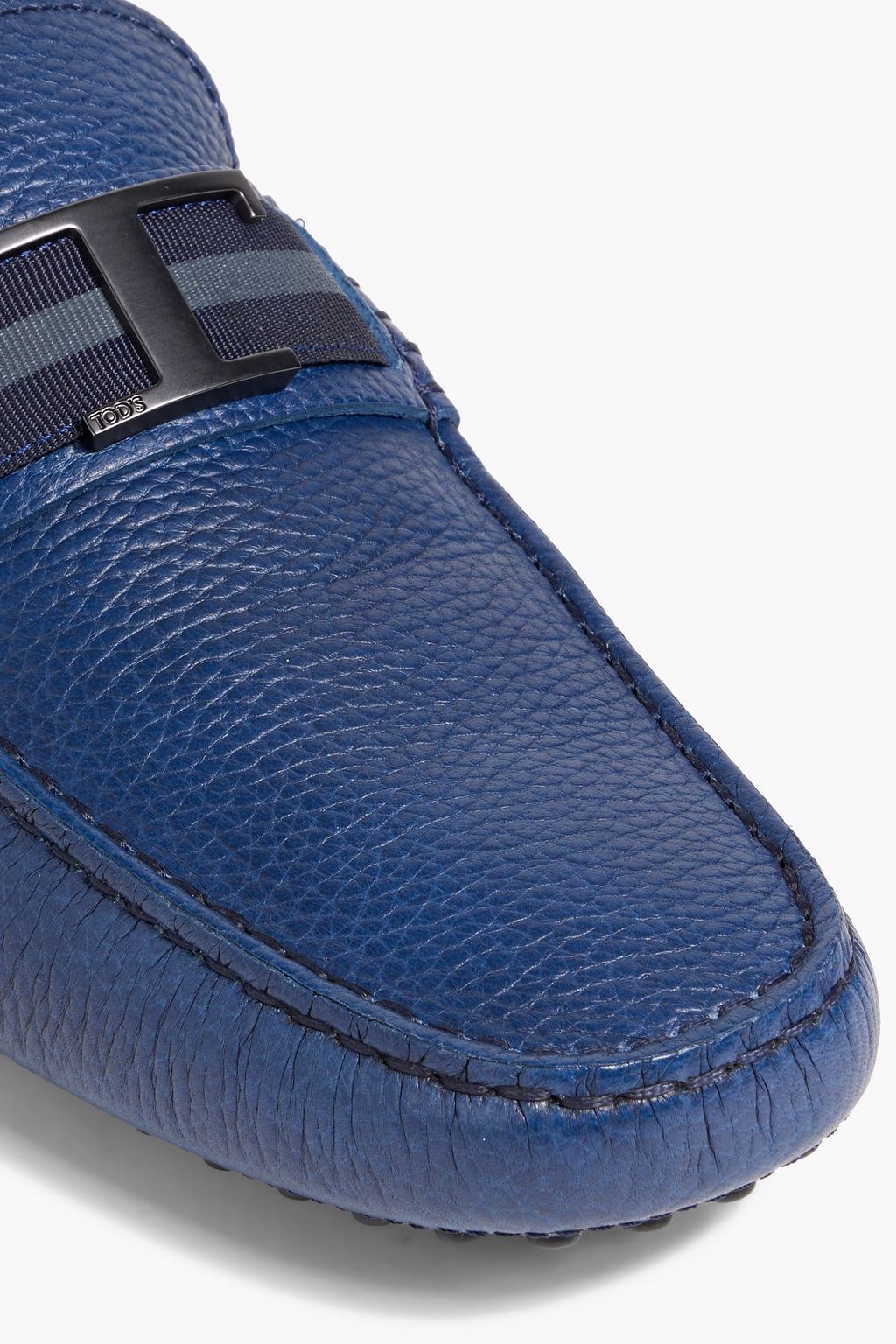 TOD'S T Timeless pebbled-leather driving shoes