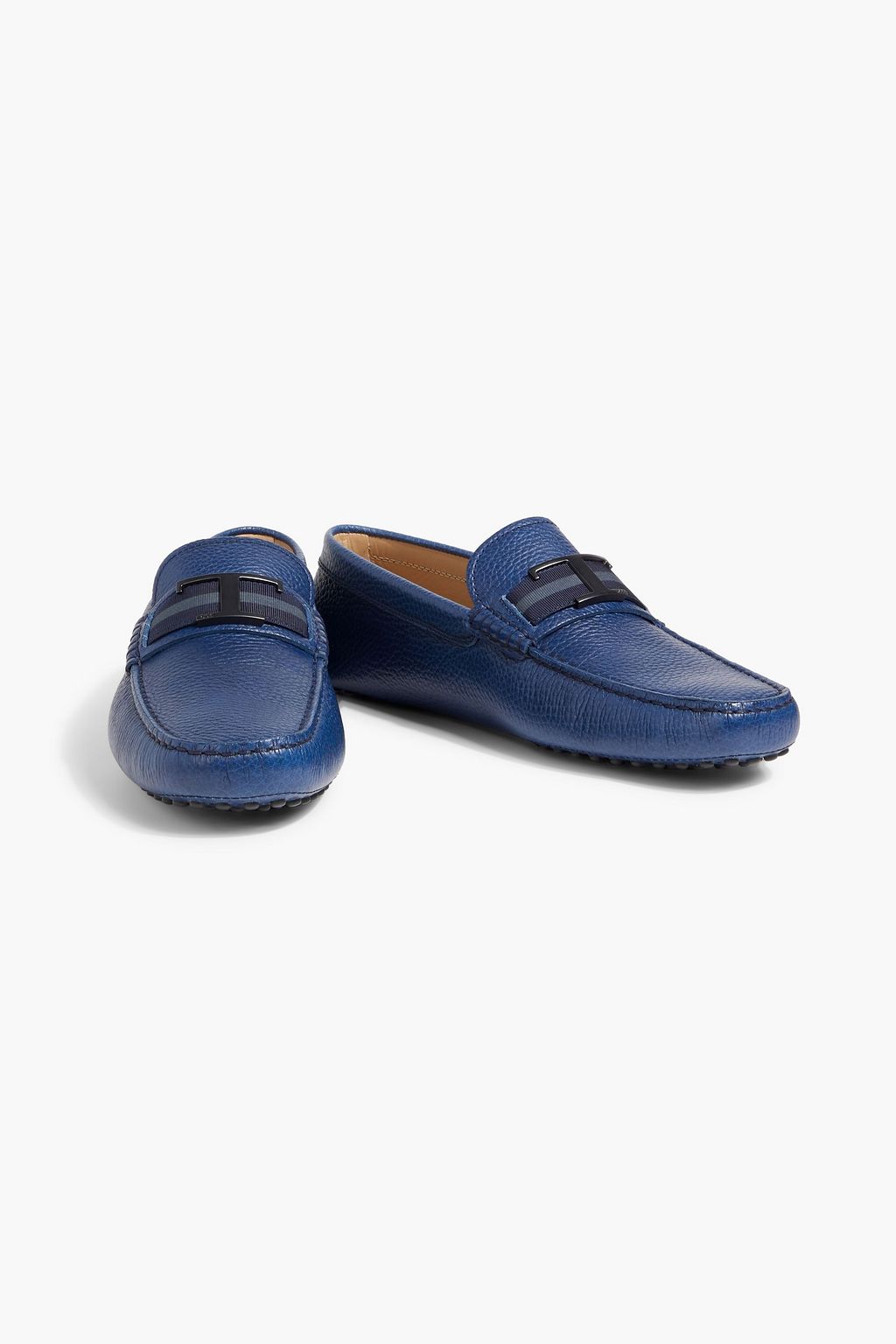 TOD'S T Timeless pebbled-leather driving shoes