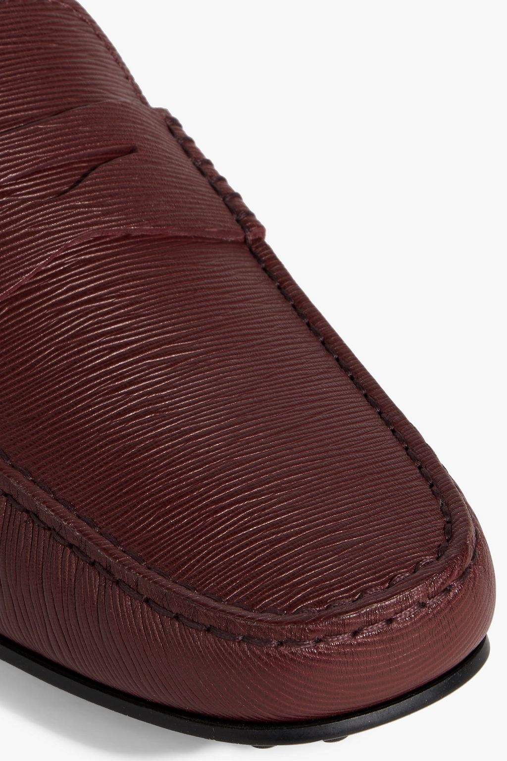 TOD'S City Gommino textured-leather driving shoes