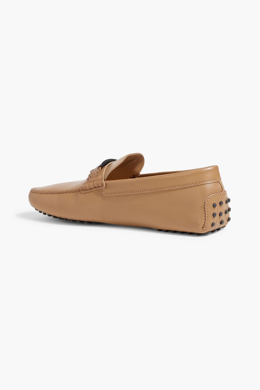 TOD'S T Timeless embellished leather driving shoes
