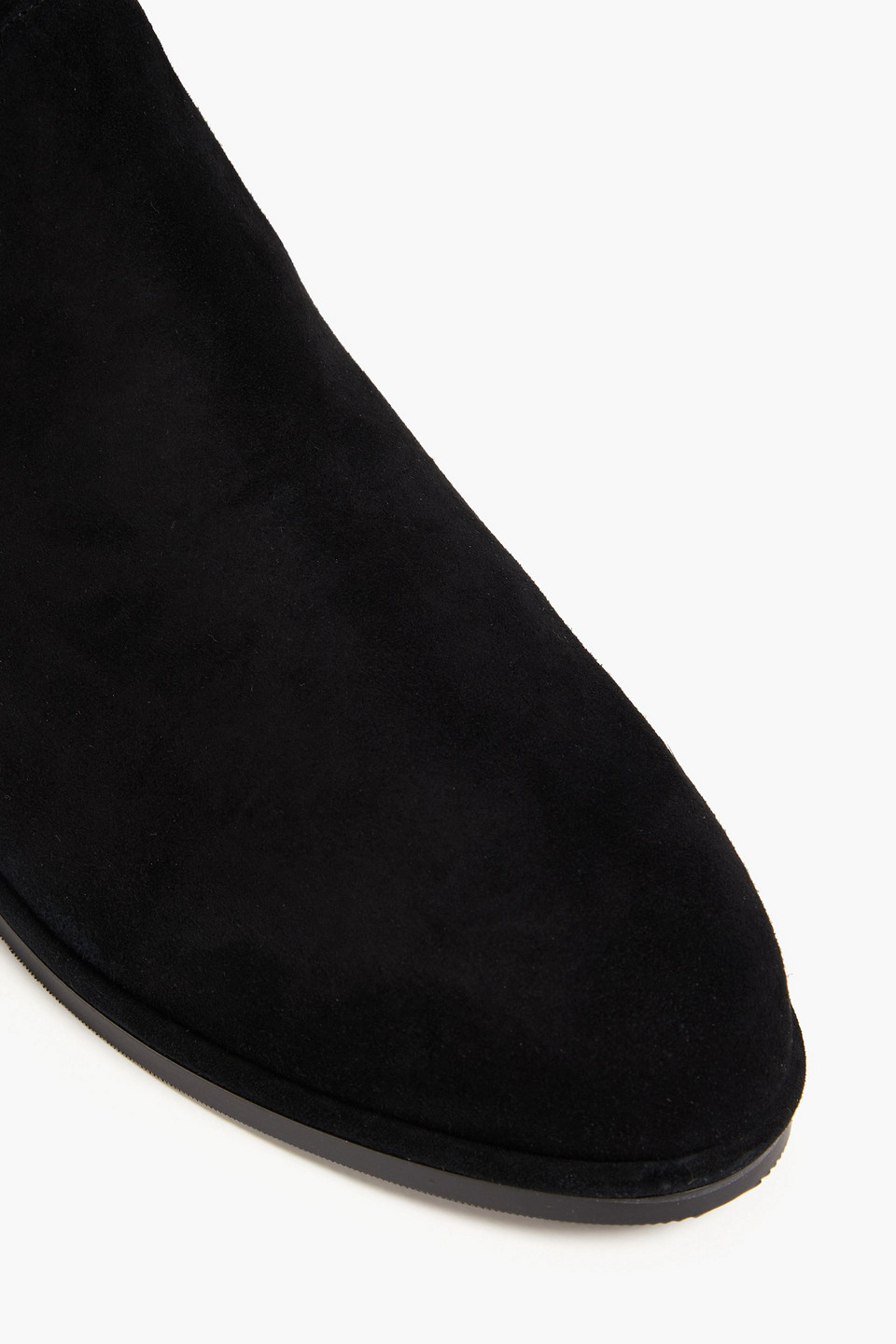 Stuart Weitzman Genna City Suede Over-the-knee Boot In Black