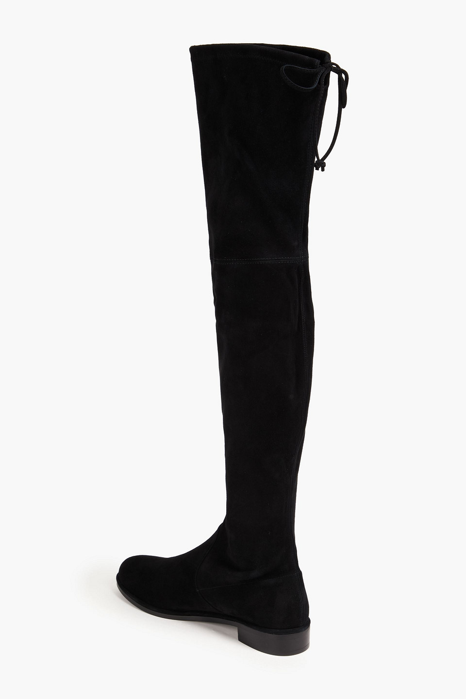 Stuart Weitzman Genna City Suede Over-the-knee Boot In Black