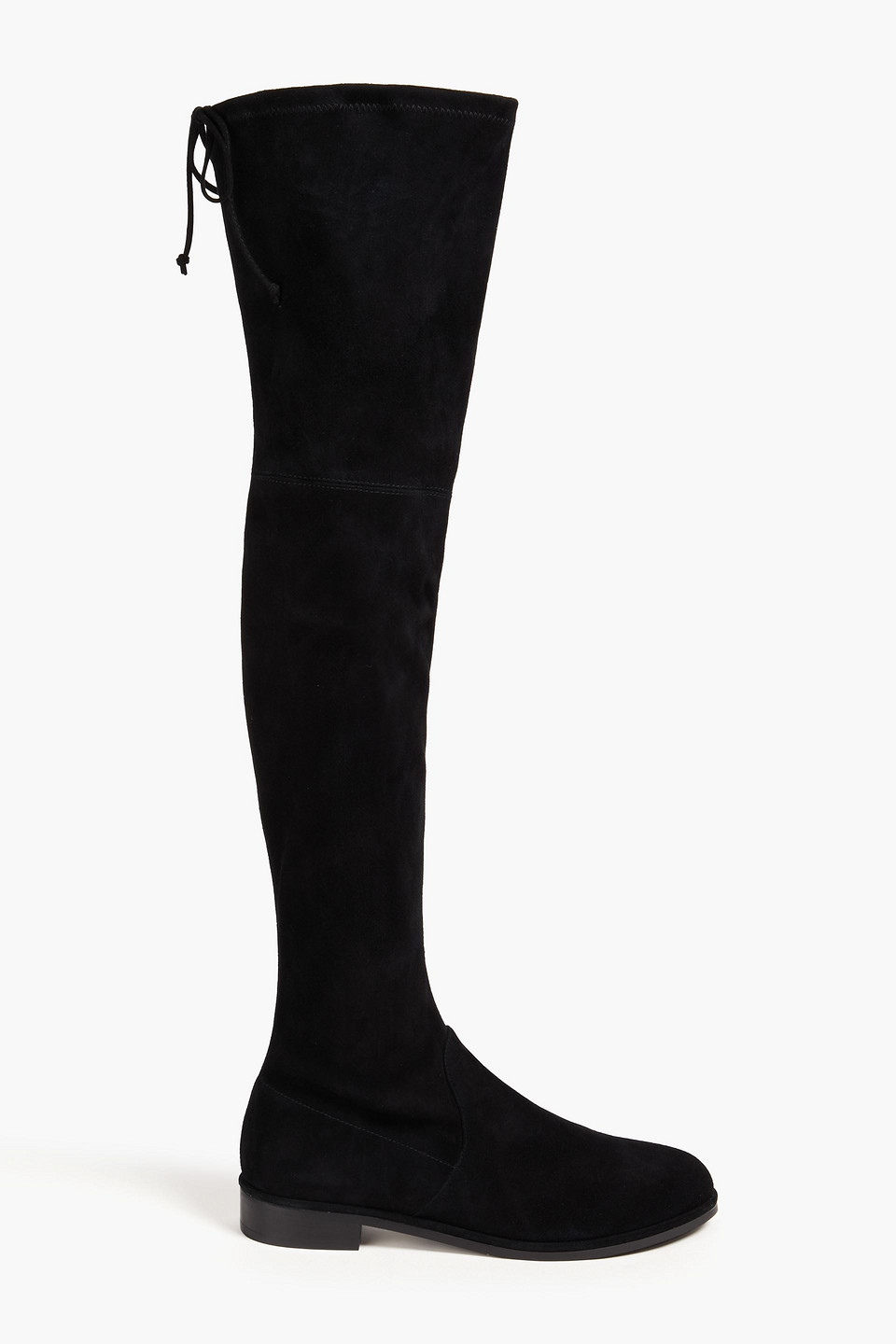 Stuart Weitzman Genna City Suede Over-the-knee Boot In Black