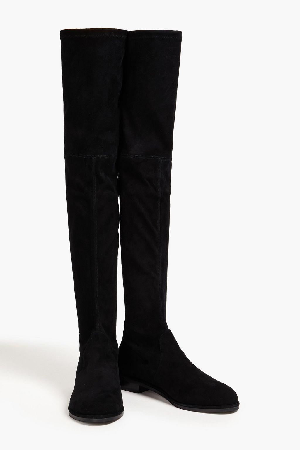 STUART WEITZMAN بوت بطول الفخذ مصنوع من جلد السويد