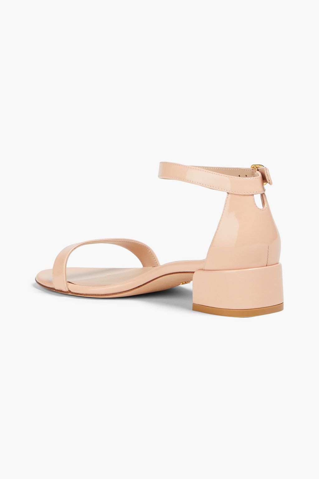STUART WEITZMAN صندل من الجلد اللامع