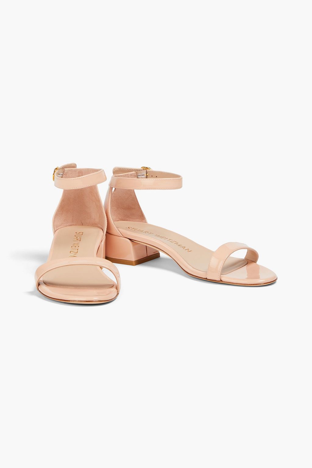 STUART WEITZMAN صندل من الجلد اللامع