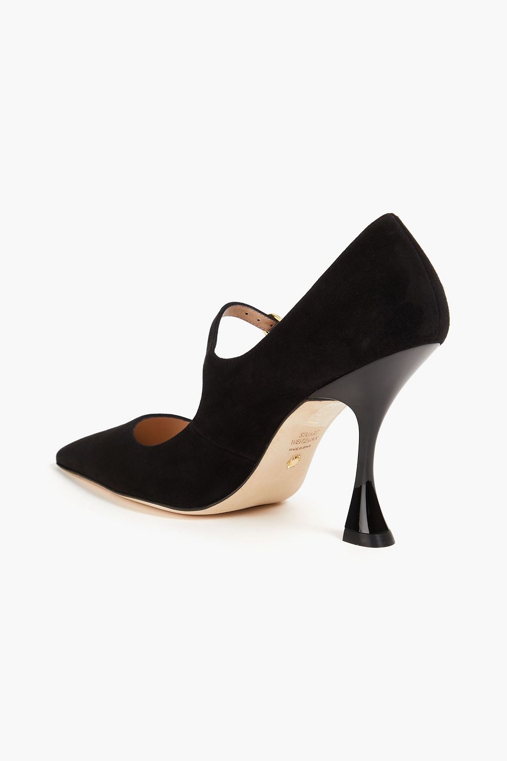 STUART WEITZMAN Xcurve 100 suede Mary Jane pumps
