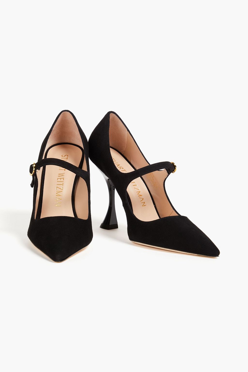 STUART WEITZMAN Xcurve 100 suede Mary Jane pumps