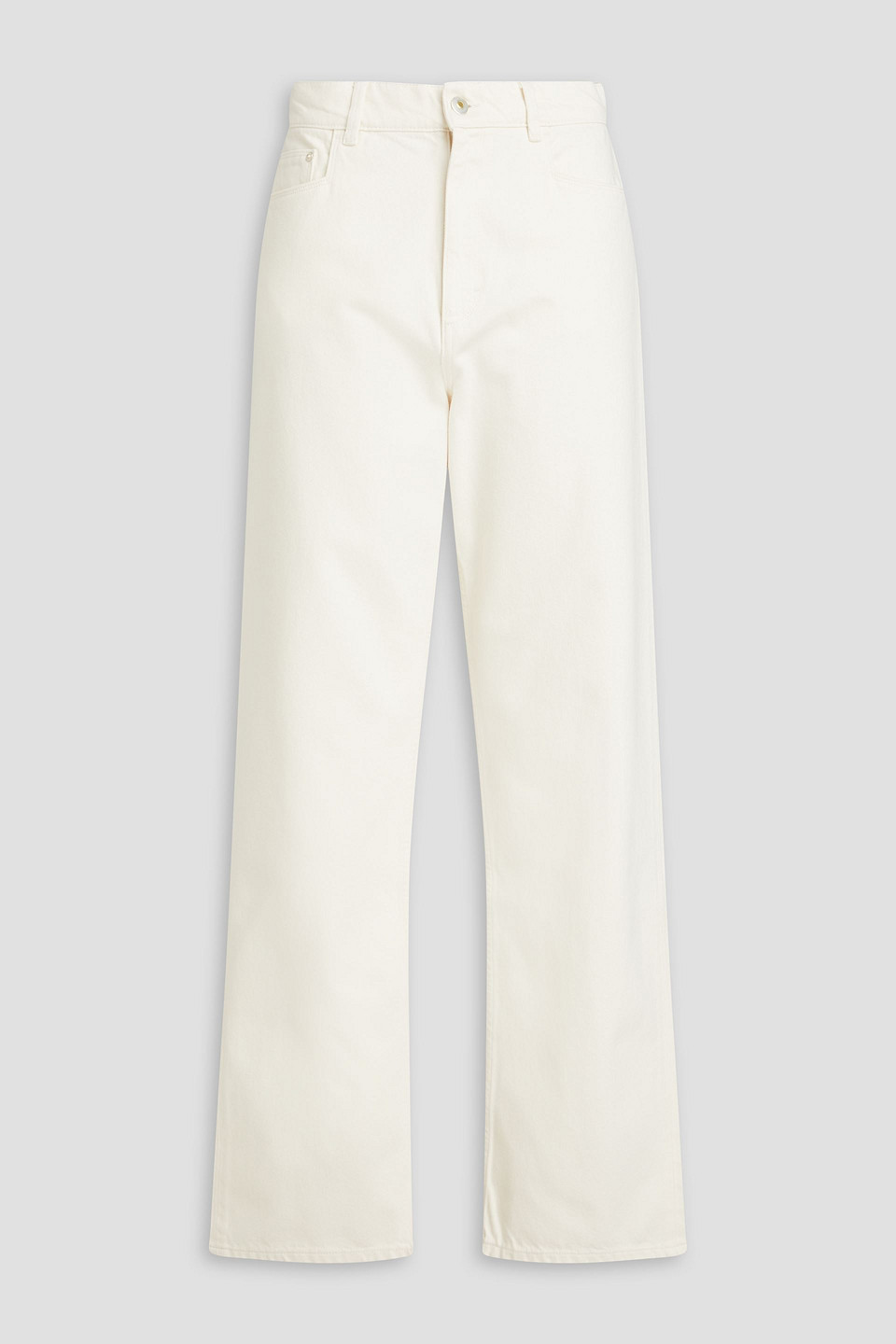 Wandler Poppy High-rise Straight-leg Jeans In Ecru